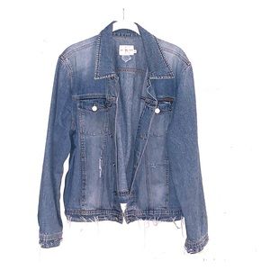 Calvin Klein hand painted denim jacket